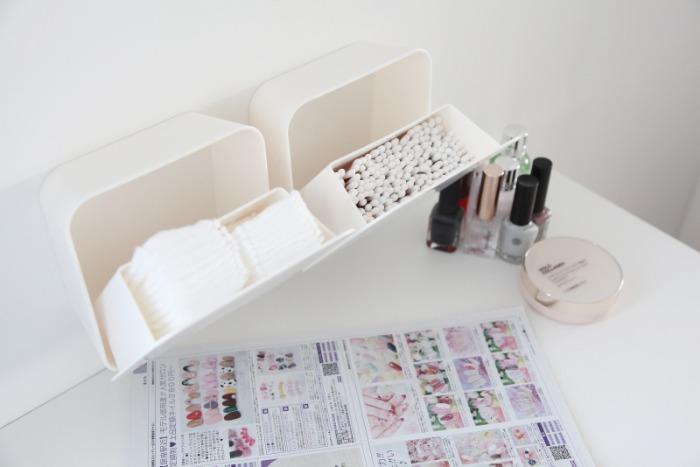 다용도 카세트 수납케이스 벽면접착식 면봉케이스