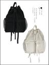 POCKET ROPE BACKPACK (beige / black)