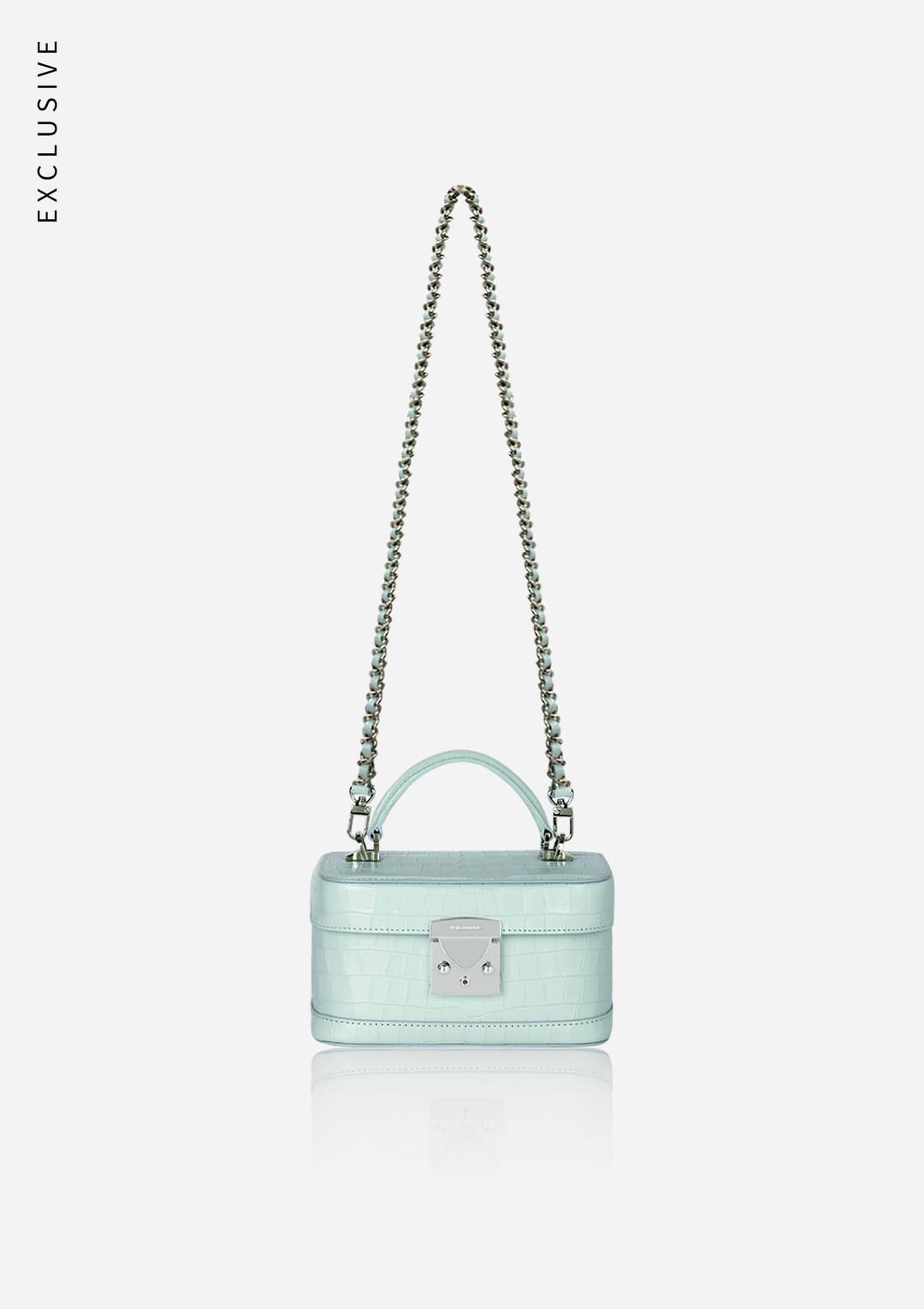 [EXCLUSIVE] Halfmoon box bag - 아쿠아 크로커