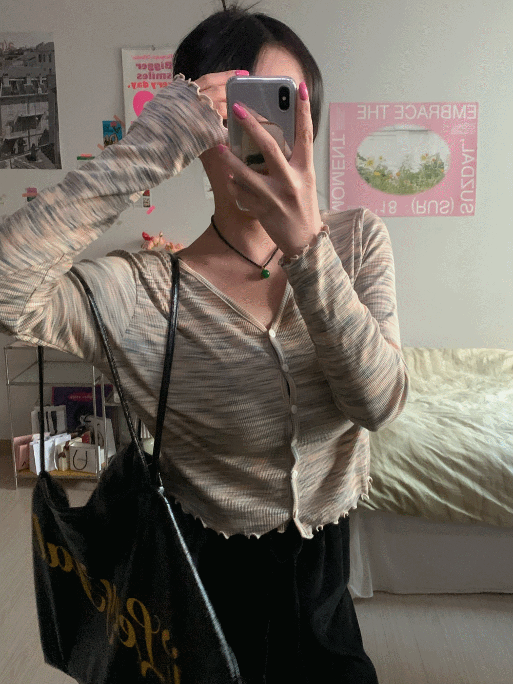 [Outer] Salt stripe cardigan / 2 colors