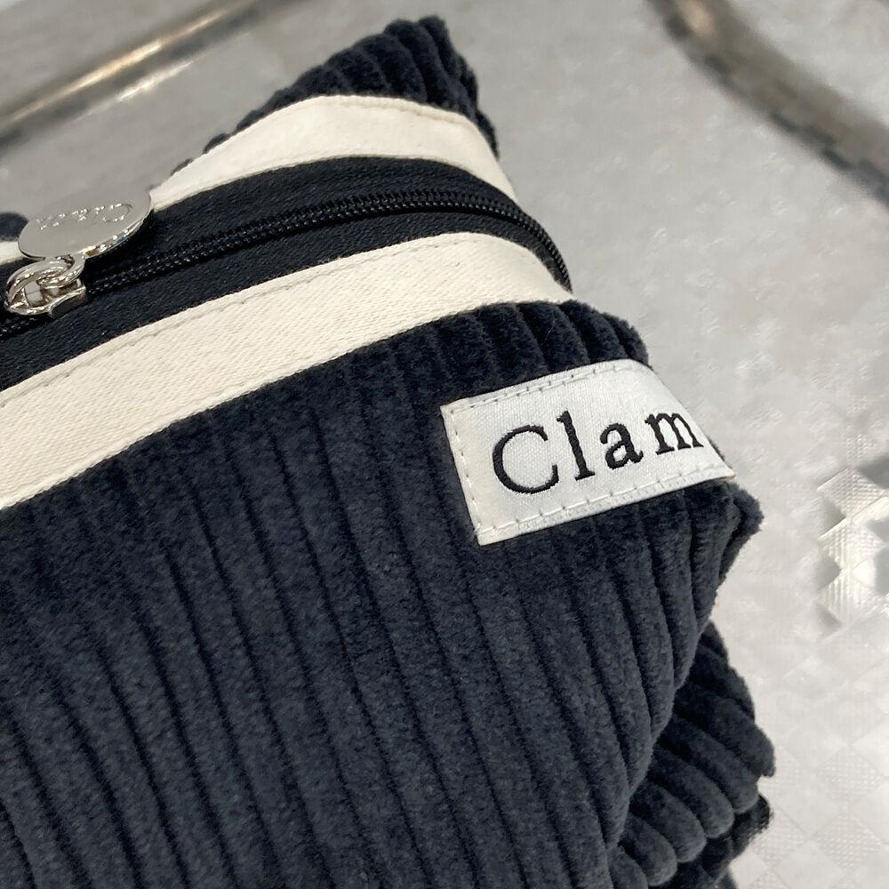Clam round pouch _ Corduroy midnight