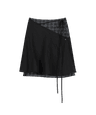 *PREVEIW* Layered Strap Flare Skirt / Black