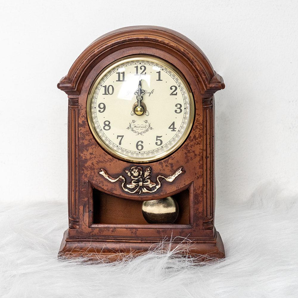 미트라샵 레트로 빈티지 탁상용 괘종시계