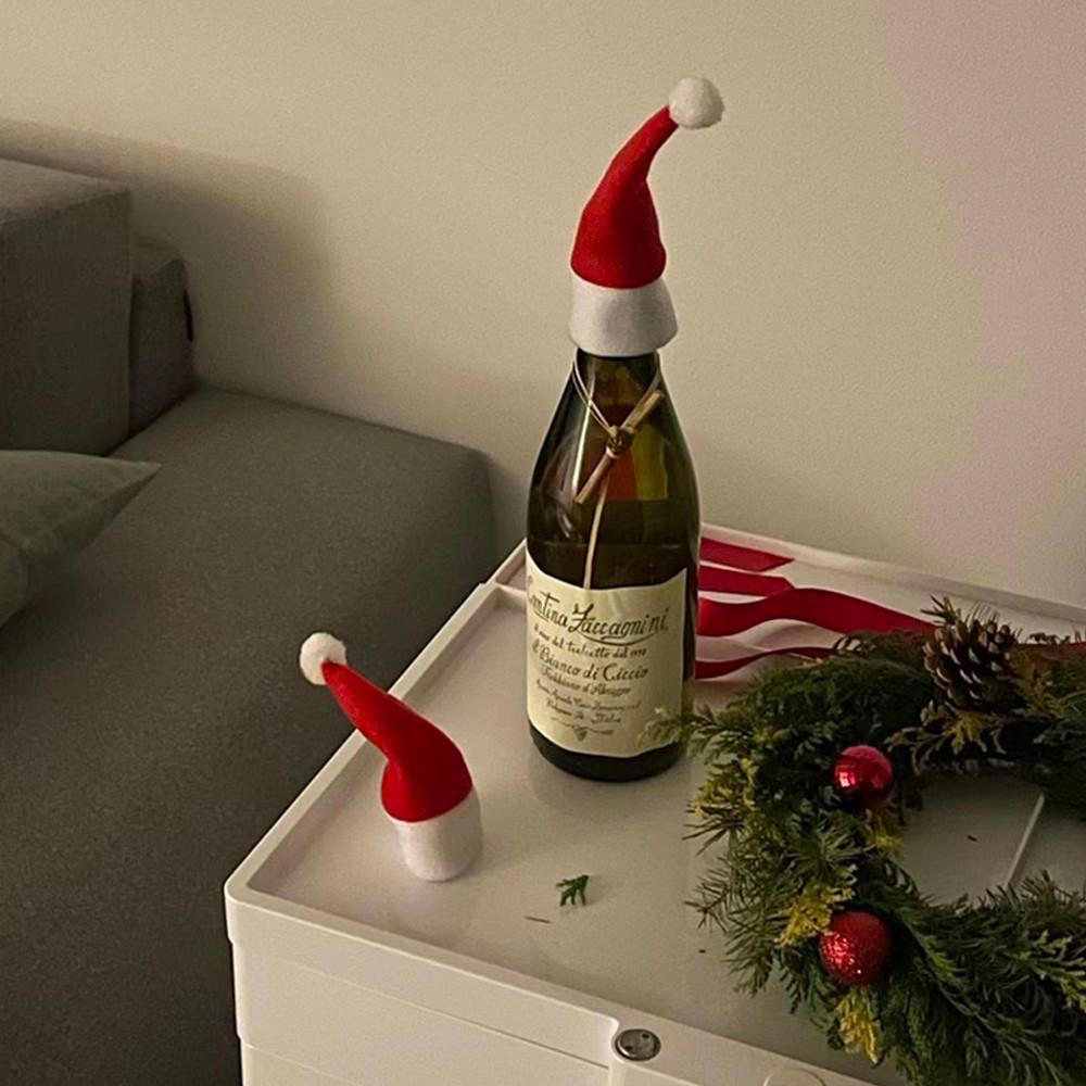 Wine Knit stopper 크리스마스 산타 와인 마개set