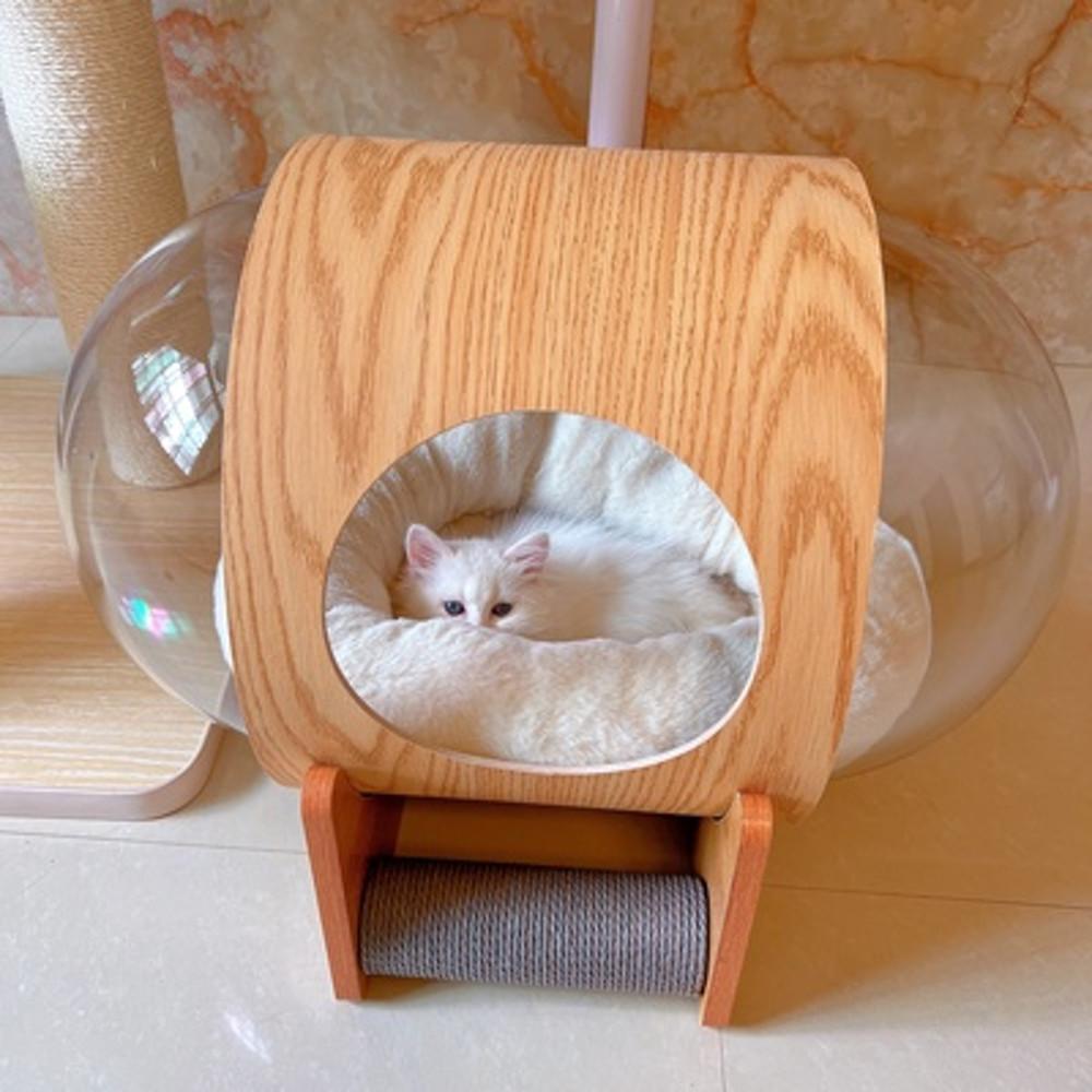 고양이 캡슐 하우스 투명 아크릴 해먹 집 우주선 침대