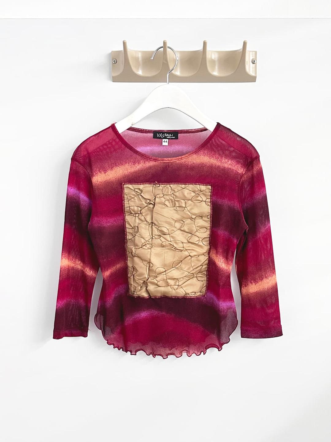 빈티지 Vassalli 패치워크 메쉬 티셔츠 | 후루츠패밀리