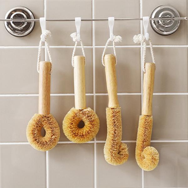 도넛 모양 브러쉬 찌든 때 야채 세척 다용도 청소 솔 주방 수세미 소품 철