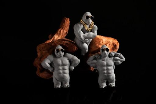 디자인특허●머슬매니아 킹콩 차량용 석고방향제