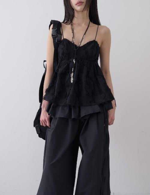 로웨어 fringe flare blouse