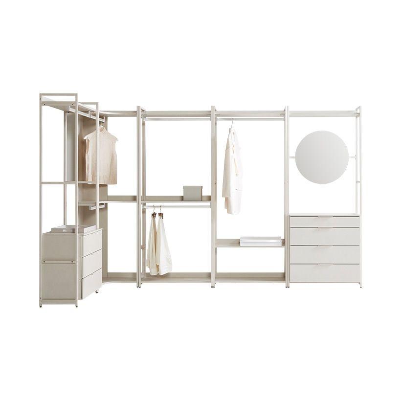 뉴에디트 드레스룸 세트 코너형B_라이트그레이