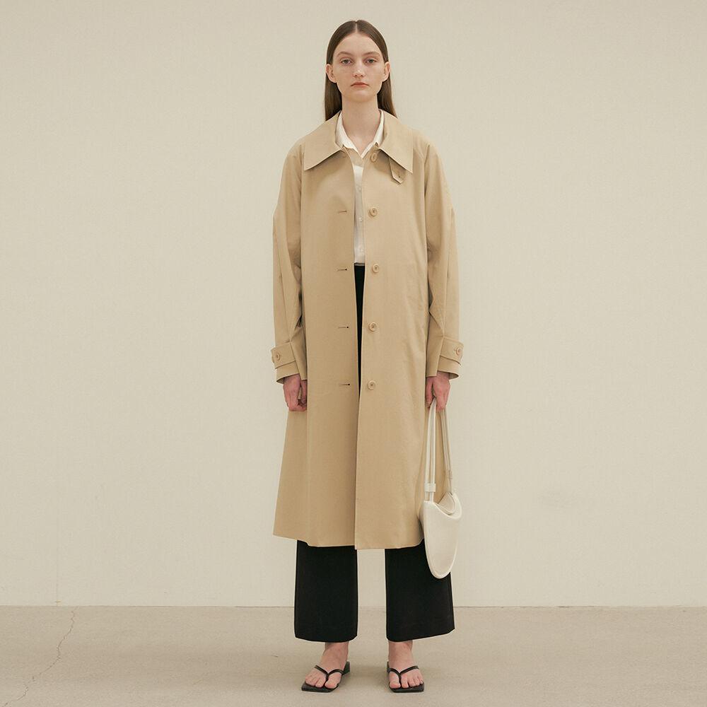 voluminous balmacaan trench CT-D.beige