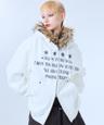 FS LETTER HOOD ZIPUP(WHITE)