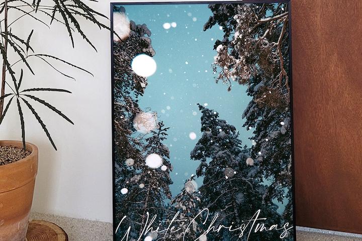 크리스마스트리 겨울액자 90종 - 스노잉 크리스마스