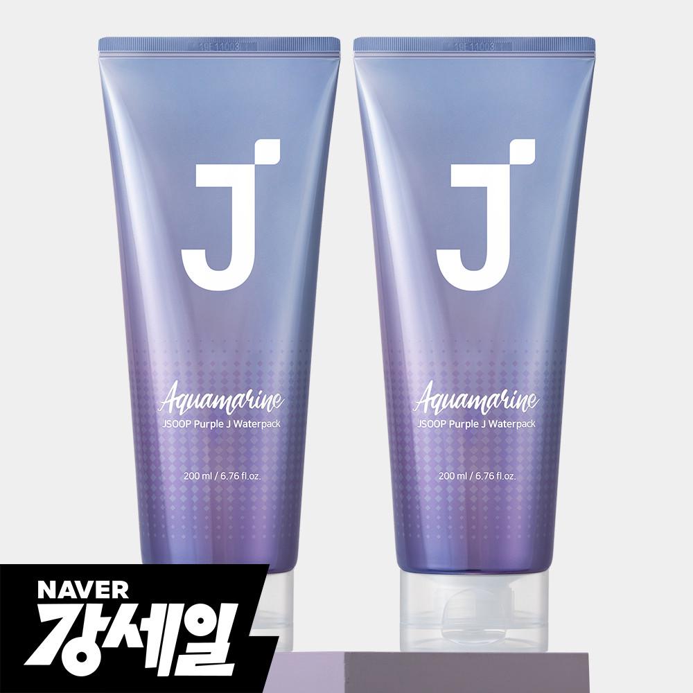 제이숲 헤어팩 트리트먼트 퍼플제이 아쿠아마린 워터팩 200ml X 2개