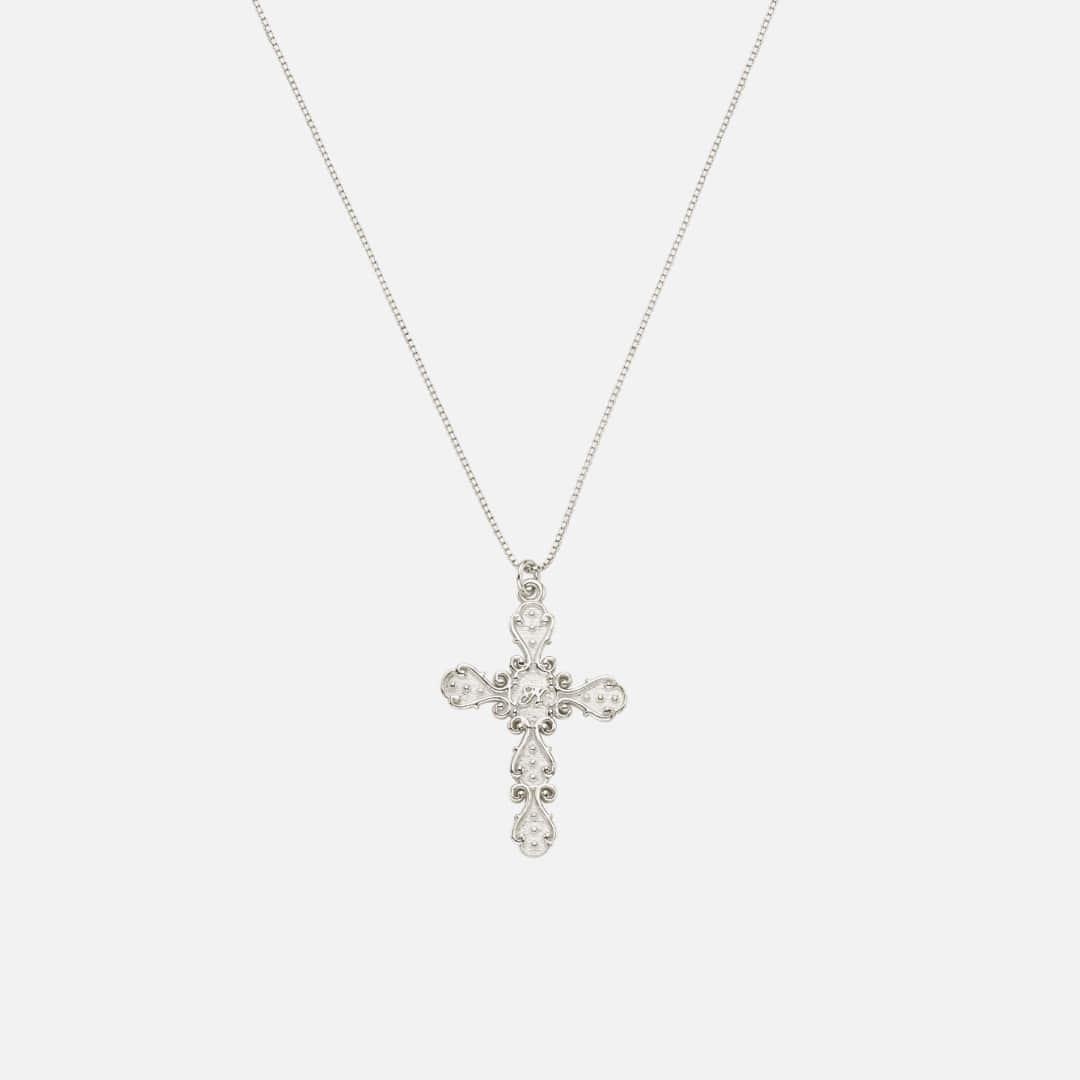 [silver925] cross allure necklace-silver