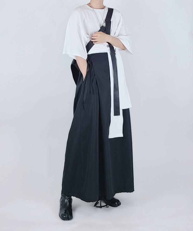 코스뮬 랩 스커트 팬츠