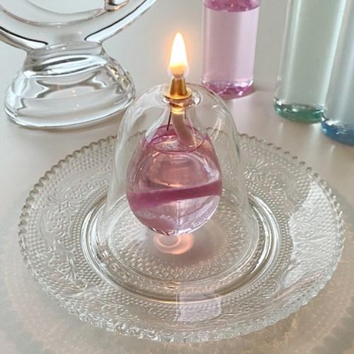 더블월 글라스 벨 파라핀 오일램프 집에서불멍