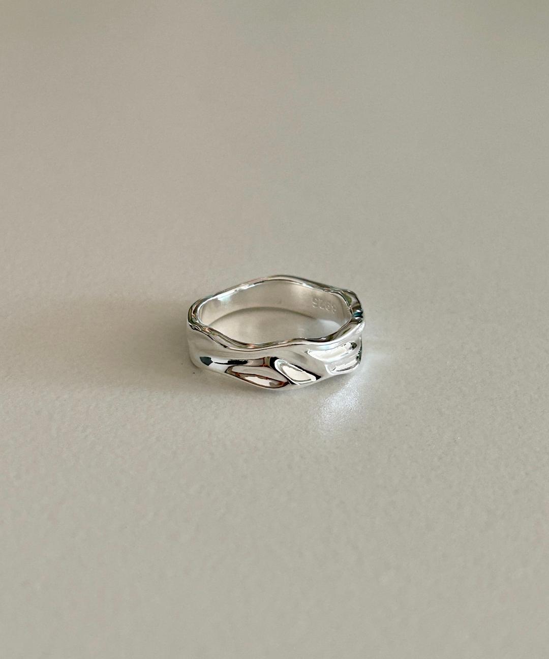 [925 silver] 메종 내추럴 볼드 반지