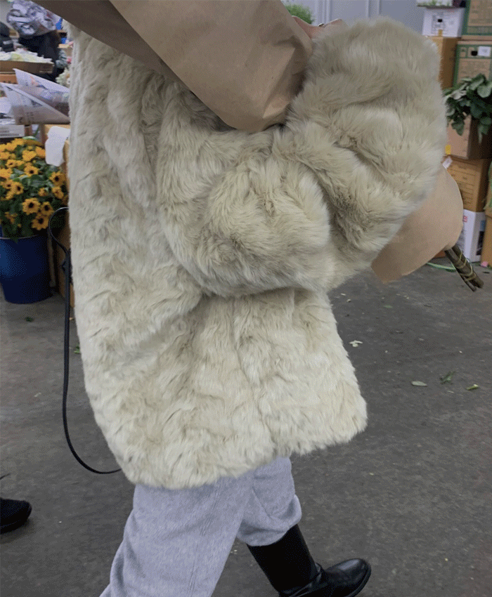 르첼 노카라 긴팔 퍼 자켓(2color)