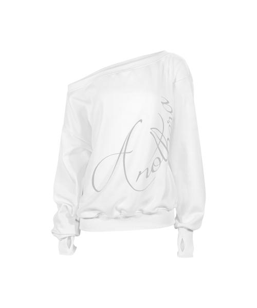 오프숄더 맨투맨_아이보리