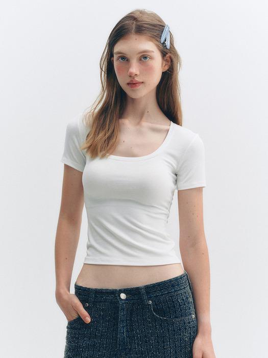 BASIC DENT SHORT SLEEVE  T-SHIRT_TT5S212