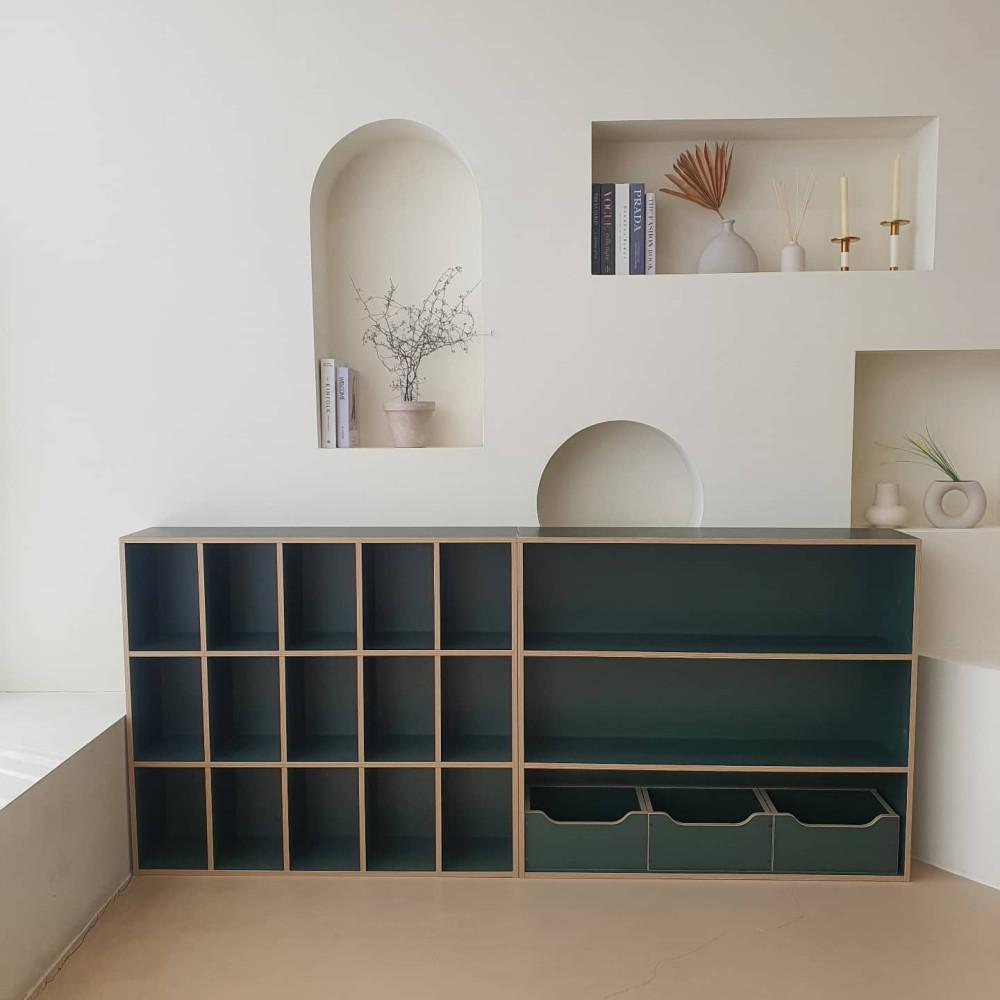 리퍼브 바이퍼니 3단 컬러 책장 교구장