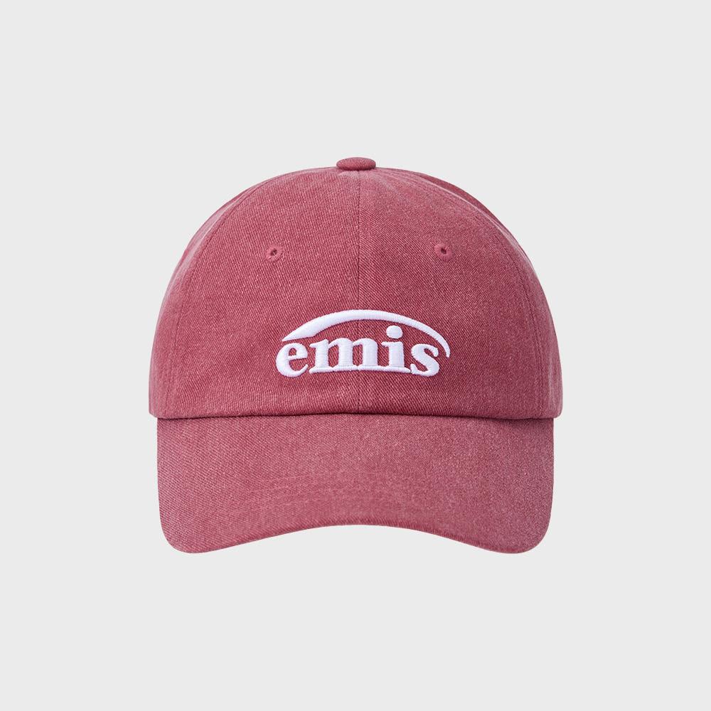 NEW LOGO PIGMENT BALL CAP-RED