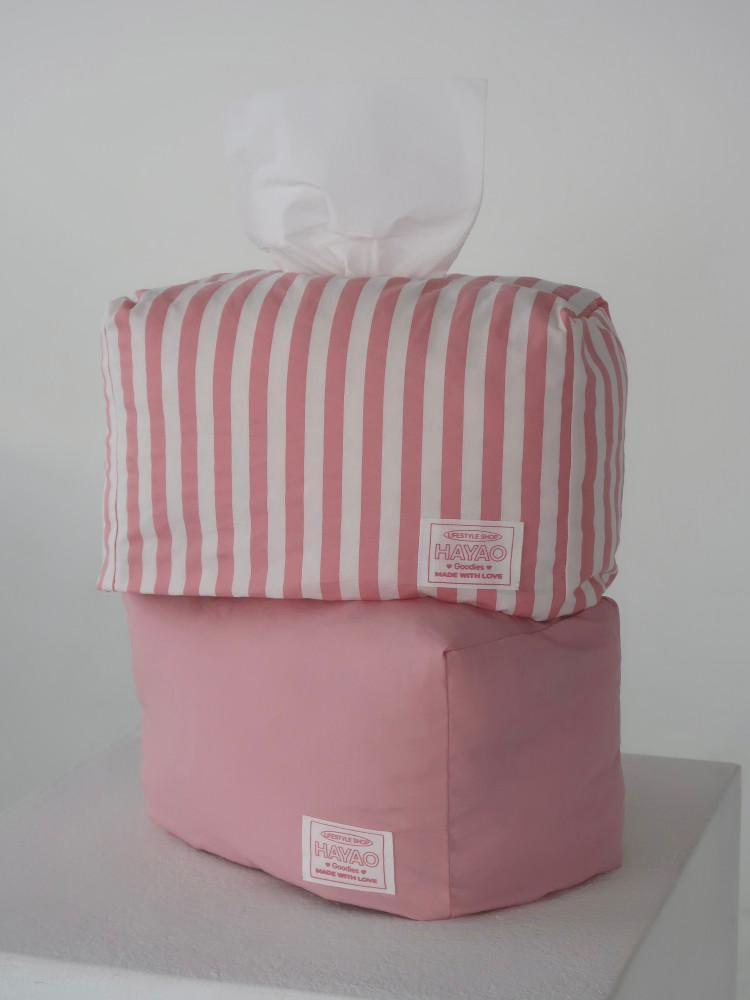 HAYAO Marshmellow tissue cover (pink stripes)