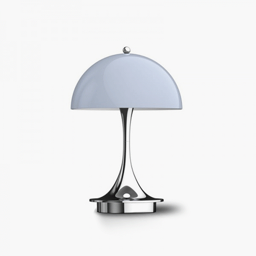 Panthella 160 Portable (Grey-Opal Acryl / Aluminium)