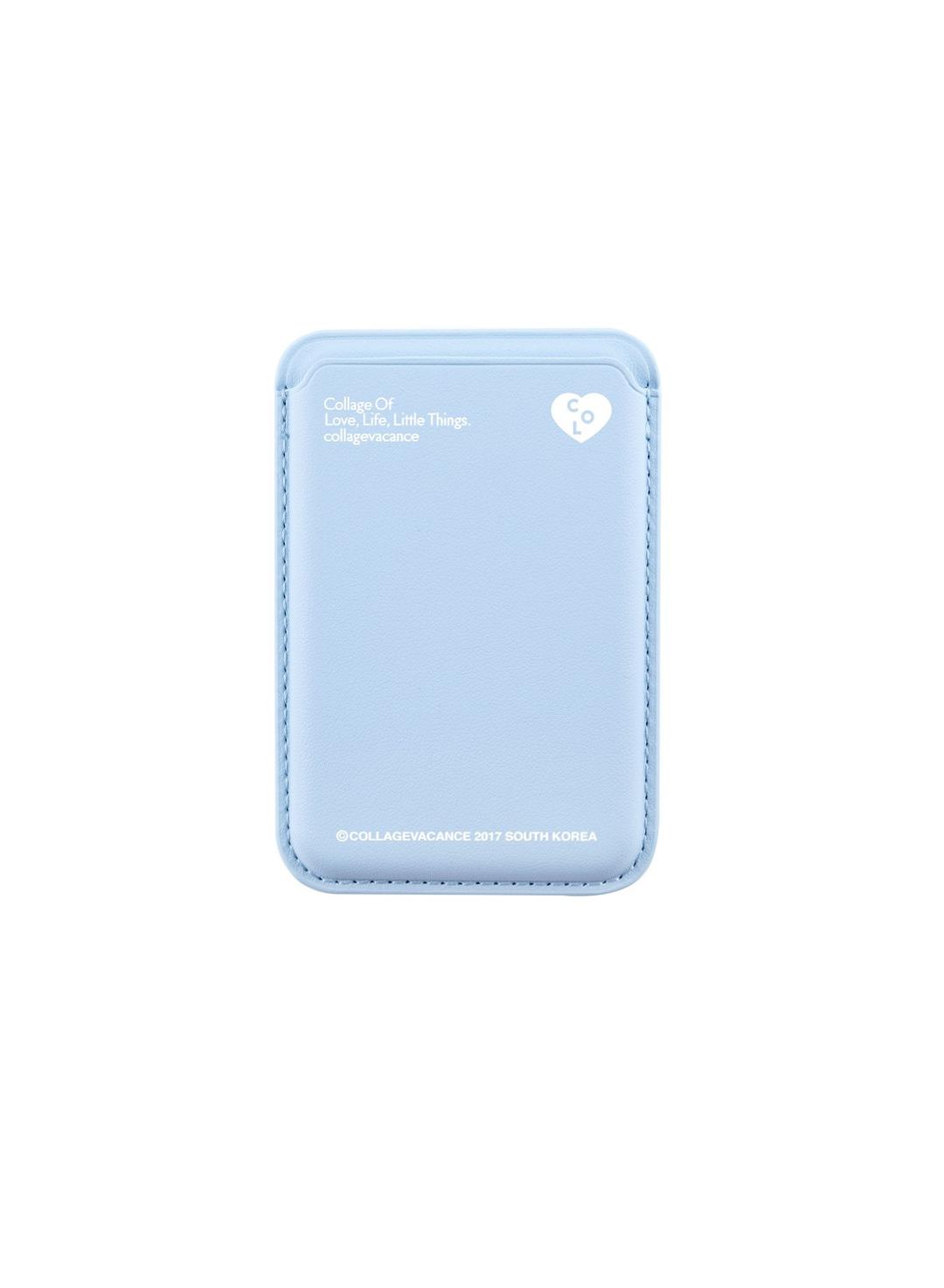 Heart Logo MagSafe Card Wallet (Baby Blue)