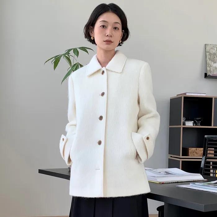 [5차][사이즈/컬러 추가] Valentin Wool Half Coat (Cream)