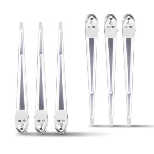 글로스앤글로우 자국없는 집게핀 대, 실버, 6개 - 기타헤어소품 | 쿠팡