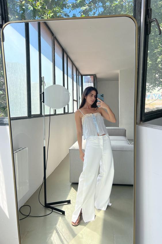 JEANS Z1975 WIDE LEG 미드라이즈