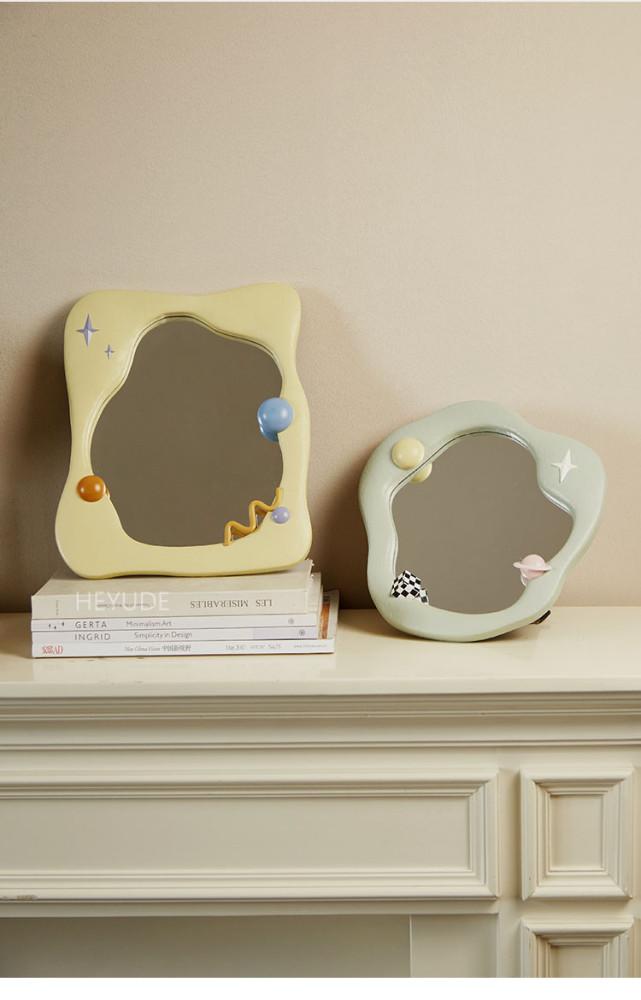 [무료배송]헤이유드 비정형 탁상거울 파스텔 페블 거울