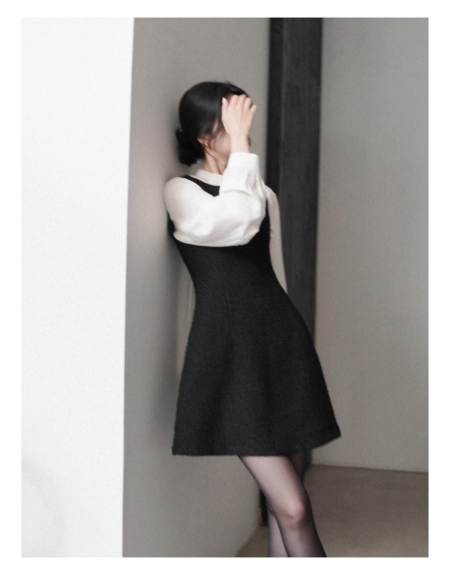 아워글래스 트위드 미니 원피스 [블랙]