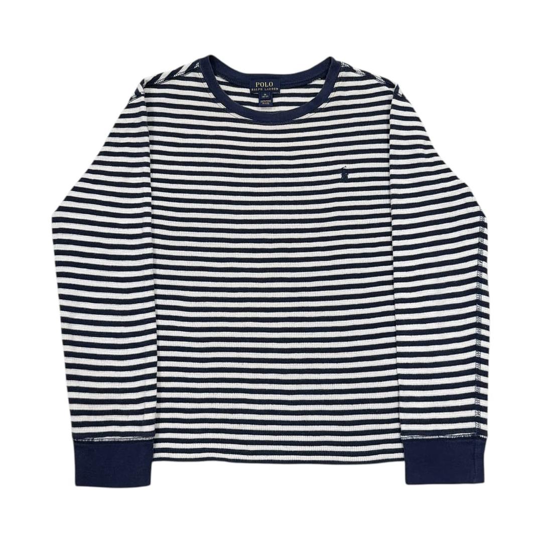 폴로 랄프로렌 여성 와플 스트라이프 긴팔티 M | 후루츠패밀리