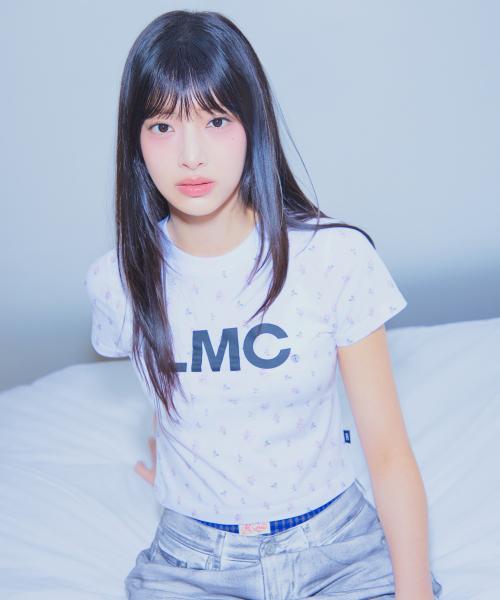 WM OG CROPPED TEE flower white