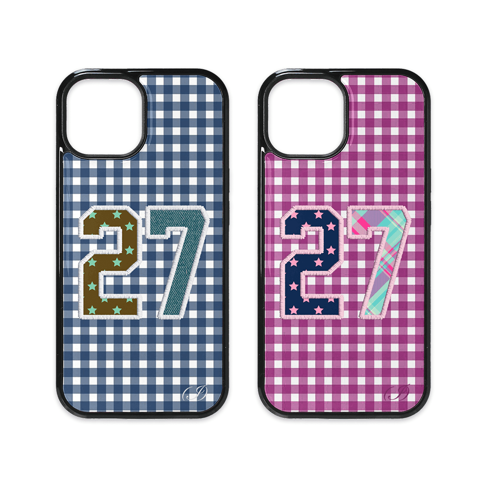 (N)umbering case - Gingham Check