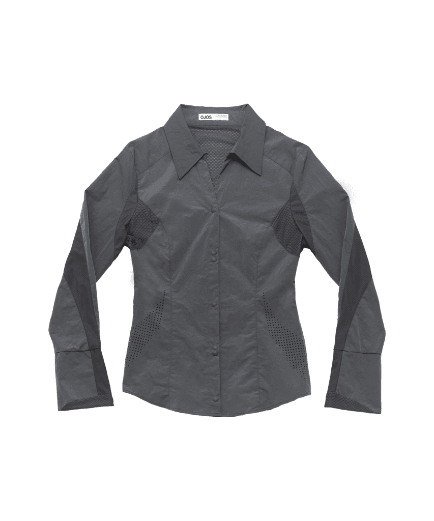 (10/20 Restock, 순차배송) Airy Double Snap Shirt / Charcoal