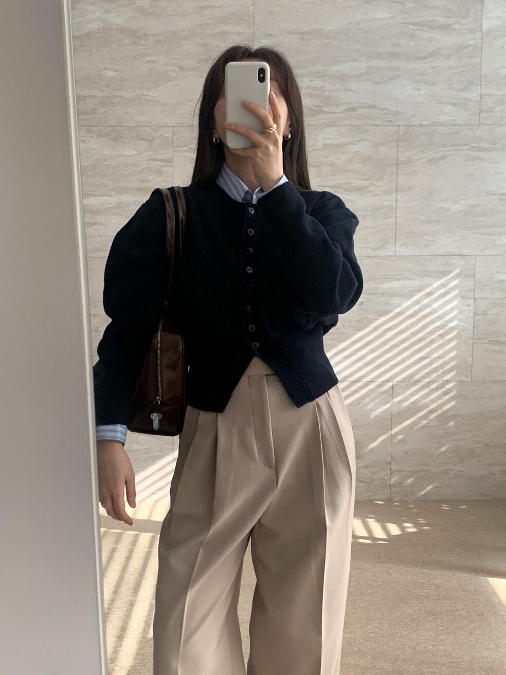 오프 버튼 가디건