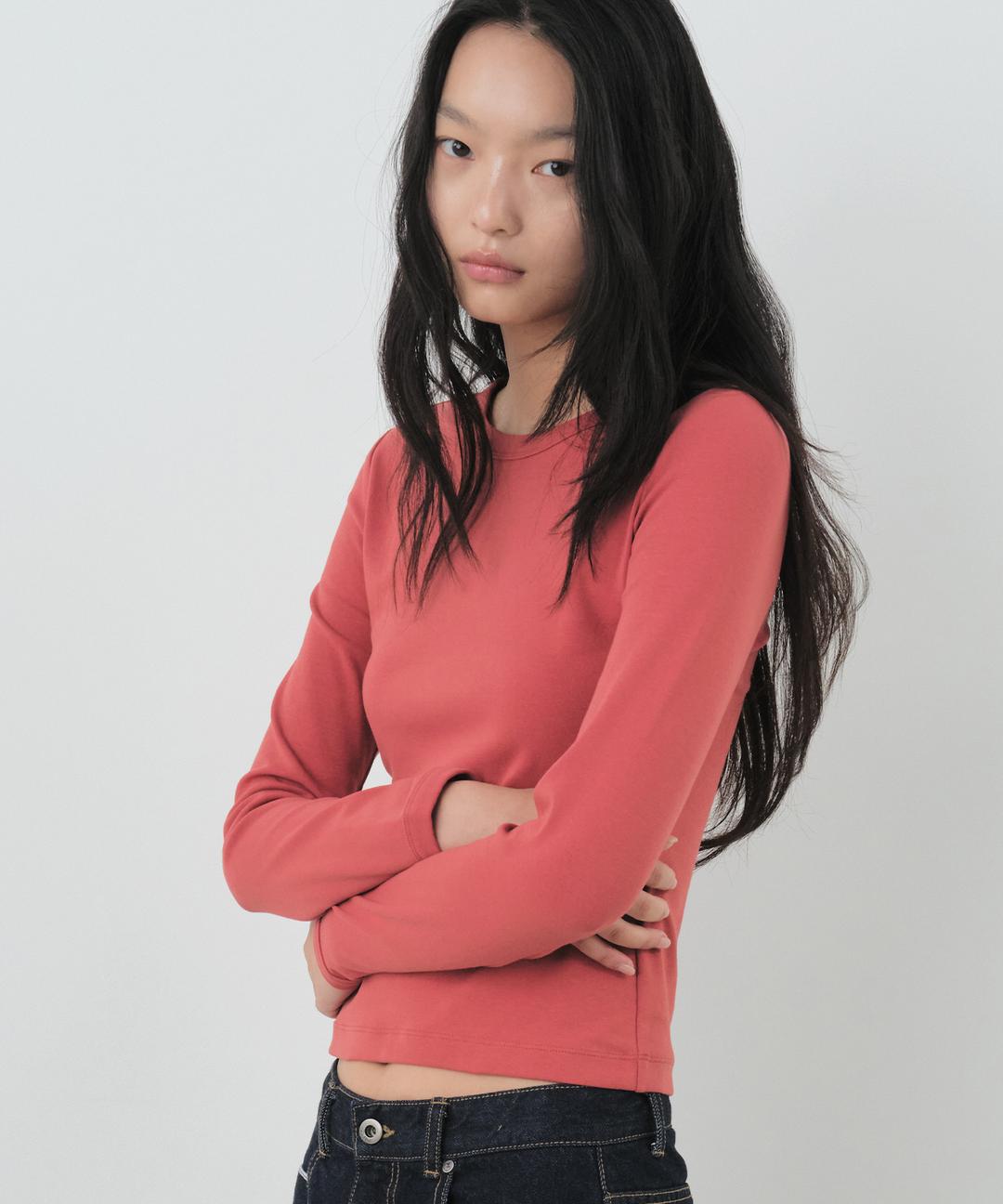 시티브리즈 코튼 라운드 긴팔 티셔츠(Trend)_4COLORS