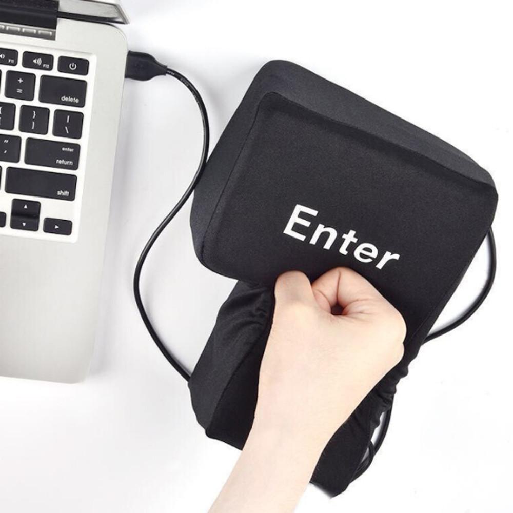 스트레스 해소 빅엔터키 USB 대형 엔터키 키보드 사무용쿠션