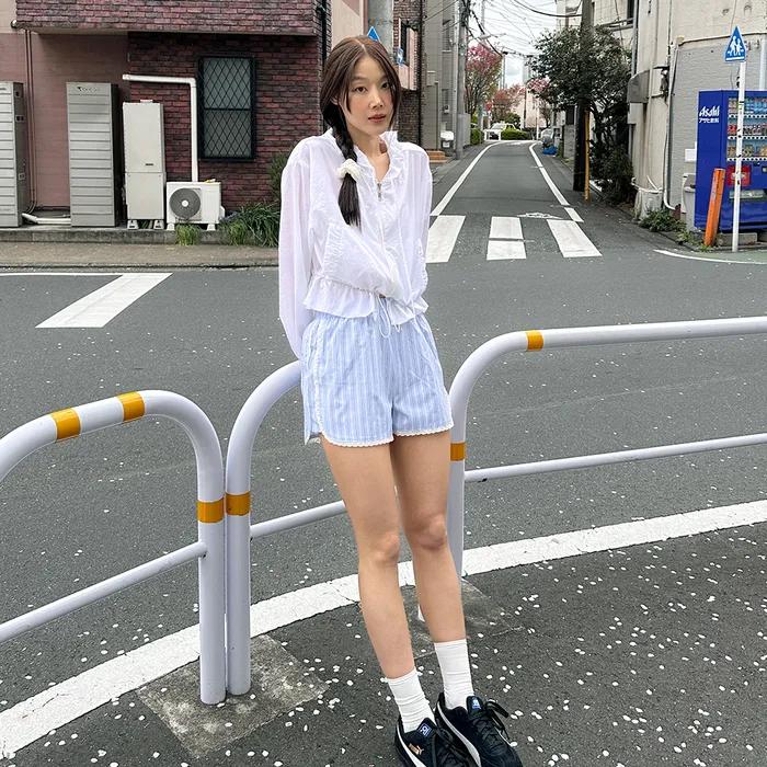 [3차 리오더] ROUND LACE SHORTS (SKY BLUE)