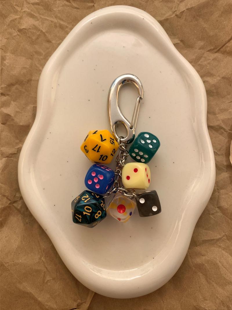 Color dice keyring ( 2 color )