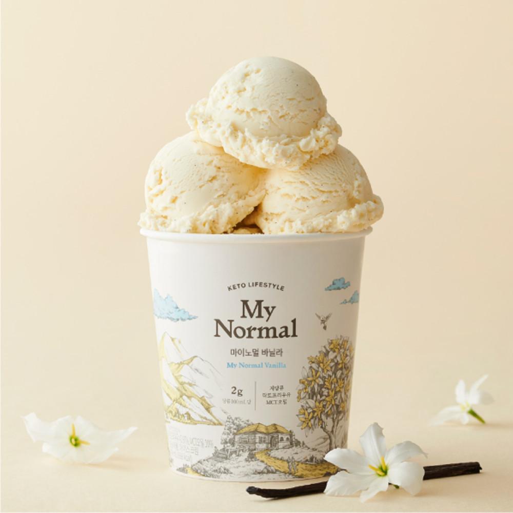 마이노멀 저당 파인트 아이스크림 바닐라 외 2종