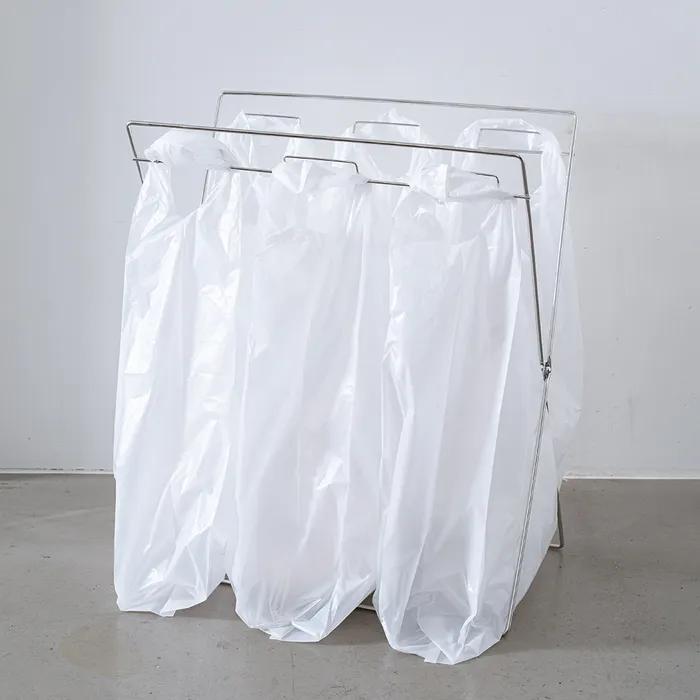 스텐 접이식 분리수거함 3단 재활용 쓰레기통