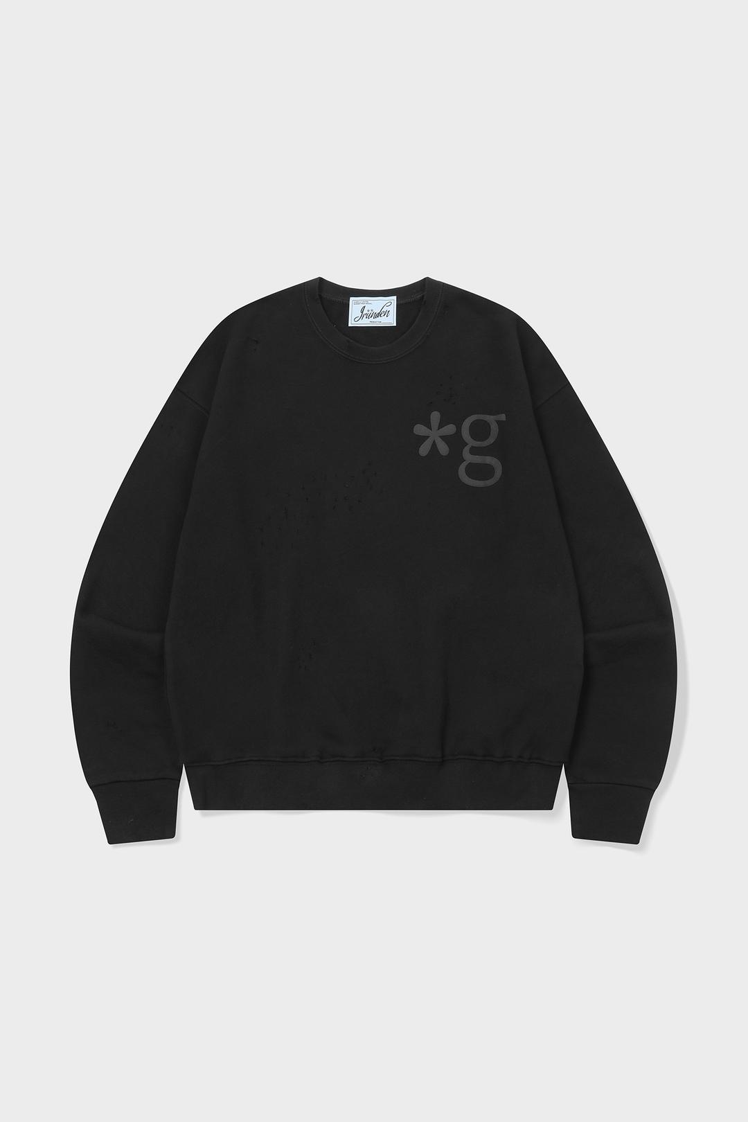 DAMAGED SWEATSHIRT (BLACK)