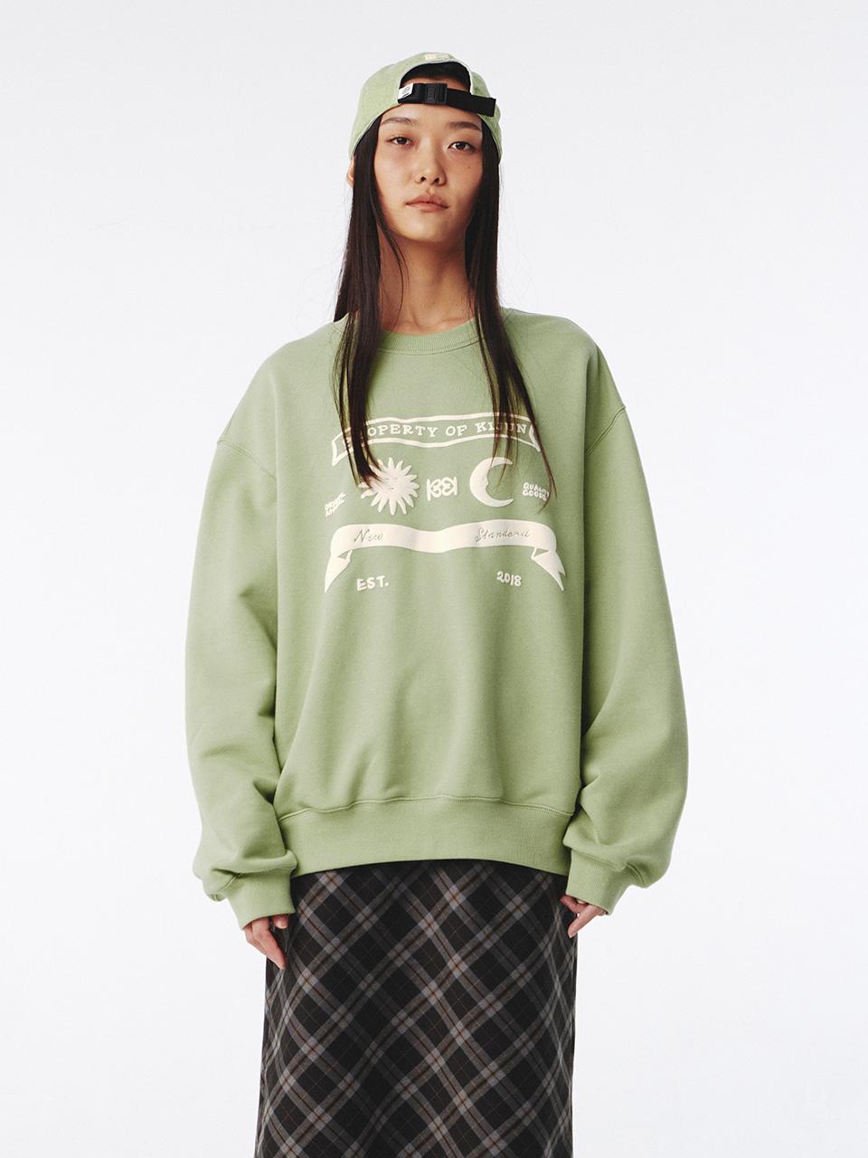 Sun Moon Pullover UNISEX Green