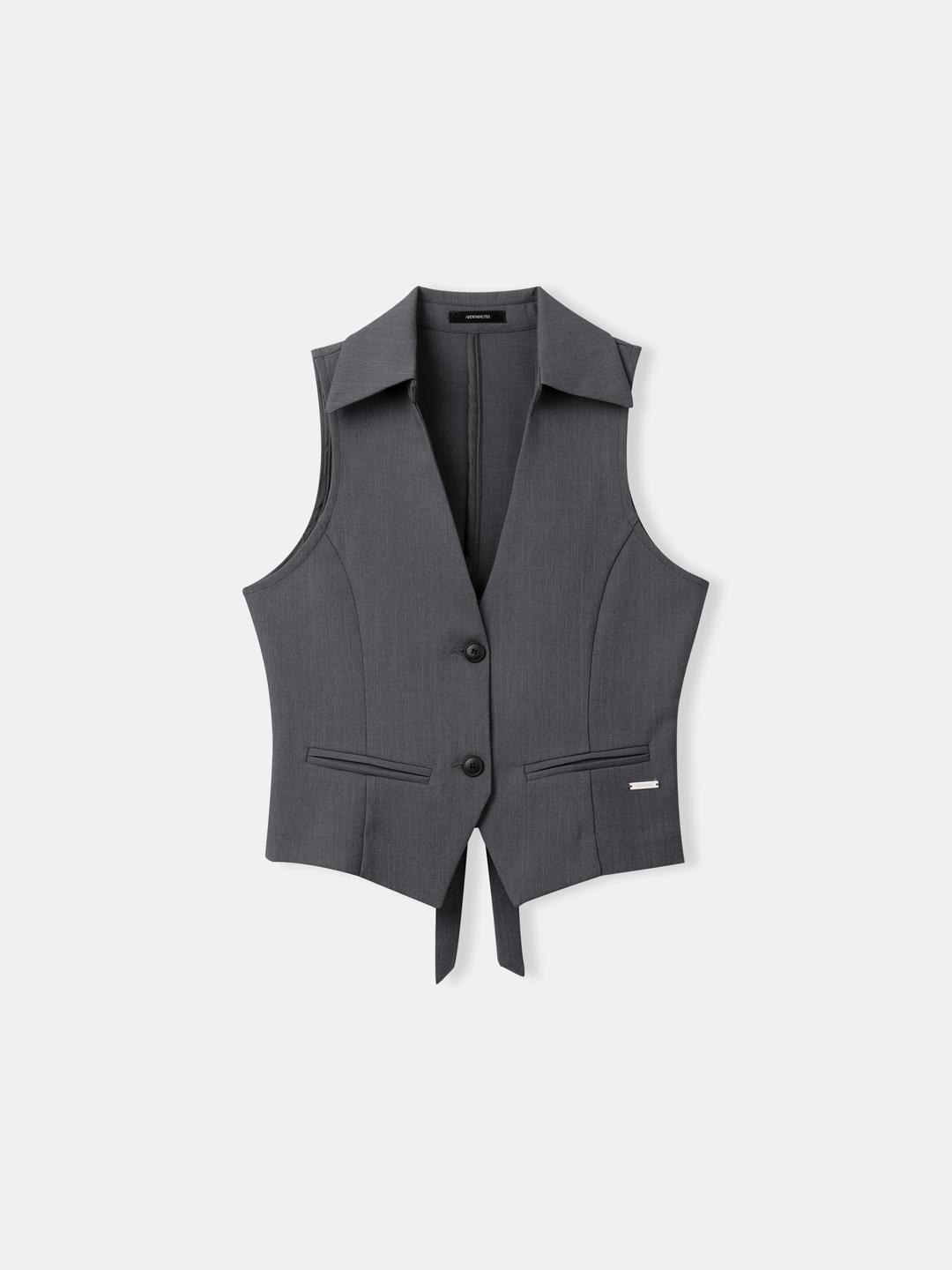 Suit vest jacket / 정장 베스트 자켓 [gray color]