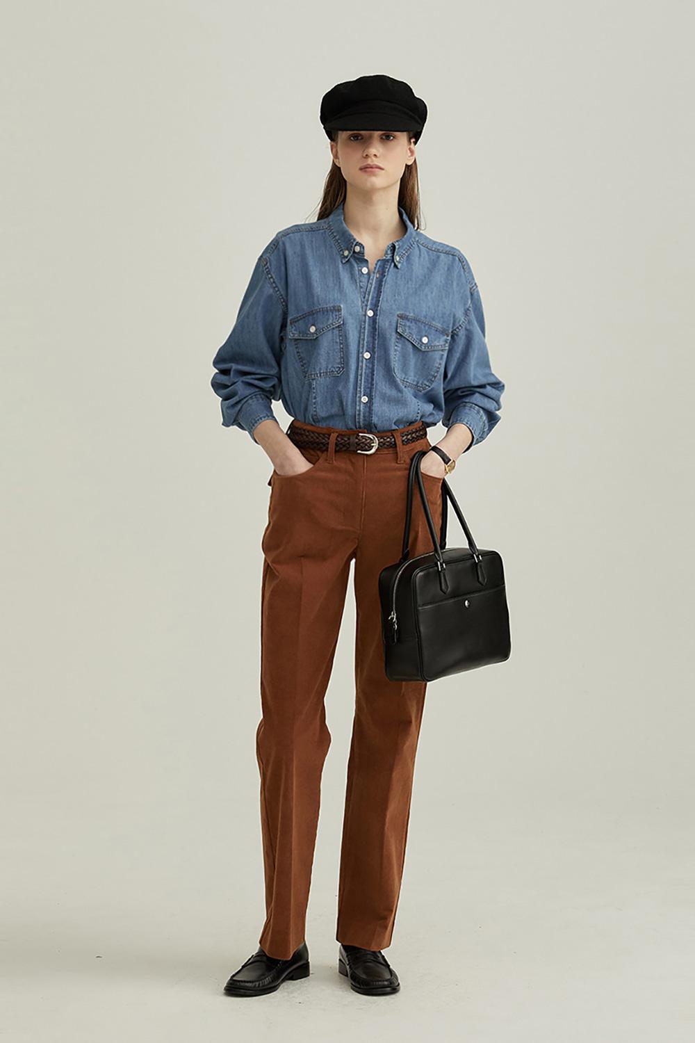 [2/15 예약배송]CHAMBRAY DENIM SHIRT CLASSIC BLUE